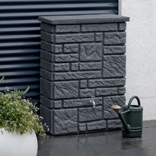 3P Regenspeicher Maurano black granit 300 Liter Garten