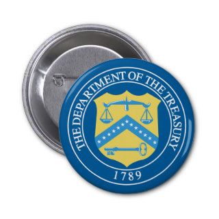 Department of the Treasury Buttons