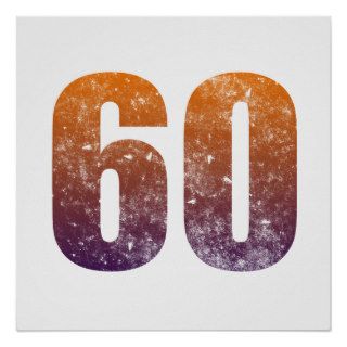 Cool 60th Birthday Gift Poster