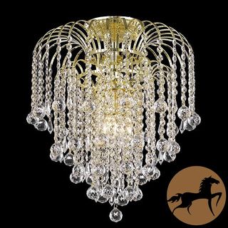 Christopher Knight Home Crystal 4 light Gold Chandelier Christopher Knight Home Chandeliers & Pendants