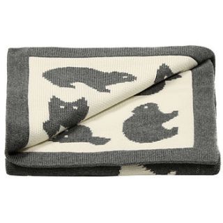 unisex baby knitted blanket by award winning lilly + sid