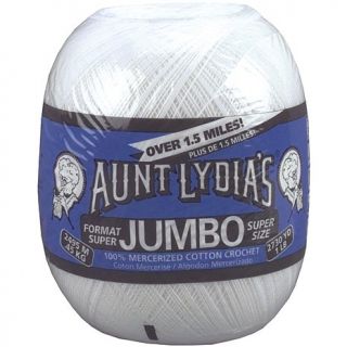 Aunt Lydia's Jumbo Crochet Cotton   White