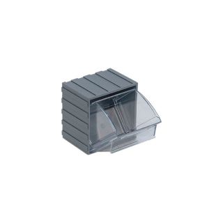 Quantum Storage Clear Tip Out Storage Bins — 2 7/8in. x 3 3/4in. x 4in. Size, Gray  Tip Out Bins
