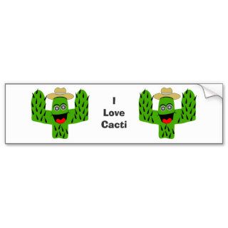 Cactus Design Bumper Stickers
