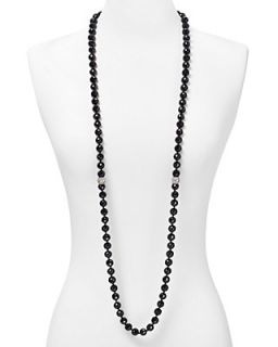 Carolee Lux Eastern Opulence Long Black Bead Necklace, 52"'s