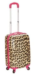 Rockland Luggage 20 Inch Carry On Skin, Pink Leopard, Medium Clothing