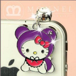 ip252 Luxury Hello Kitty Baby Anti Dust Plug Cover Charm For iPhone 4 4S Cell Phones & Accessories