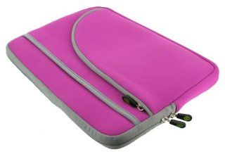 ASUS U6V V2 Bamboo 12.1 Inch Netbook Sleeve Case   (Inivisible Zipper Tri Pocket Hot Pink) Computers & Accessories