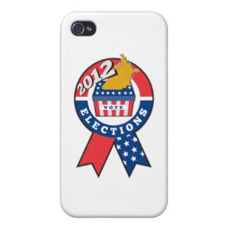 American election ballot box map of USA ribbon 201 Case For iPhone 4