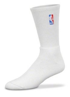 NBA Logoman Crew Sock   White Sports & Outdoors
