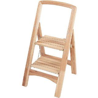 Cosco 11 254NAT1 Rockford Two Step Wood Step Stool 225 Pound Duty Rating Natural    