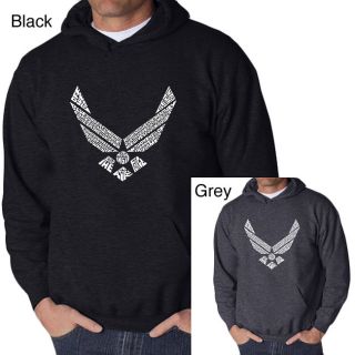 Los Angeles Pop Art Mens Air Force Hooded Sweatshirt