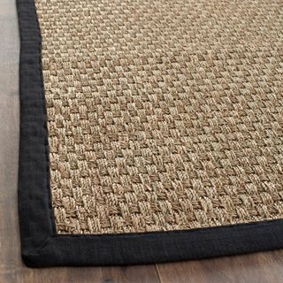 Casual Handwoven Sisal Natural/black Seagrass Rug (8 X 10)