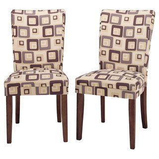 Parson Brick Upholstered Dining Chairs (set Of 2)