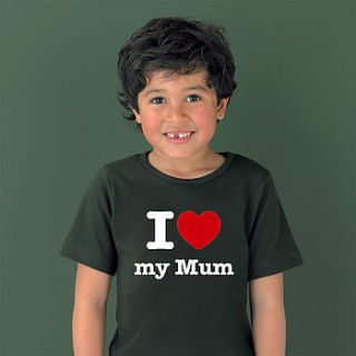 personalised 'i heart' daddy' t shirt by simply colors