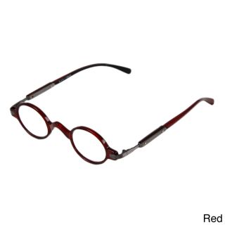 Hot Optix Unisex Retro Oval Plastic/ Metal Reading Glasses