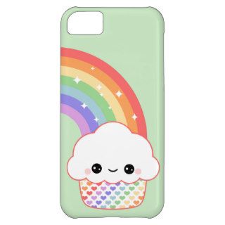 Kawaii Rainbow Cupcake Case For iPhone 5C