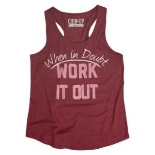 Juniors When In Doubt Work It Out Graphic Tank