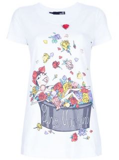 Love Moschino Floral Bath Print T shirt