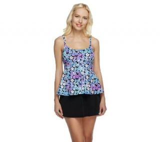 Fit 4 U Tummy Full Bloom Cami Peplum Skirtini —