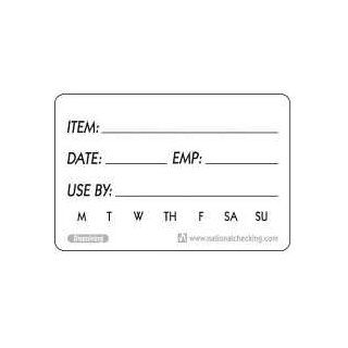 National Checking Company Dateit Dissolvable Label   Use By, 2 x 3 inch    250 per case.