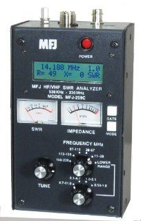 SWR Antenna Analyzer MFJ 259C HF VHF 0.53 230Mhz 