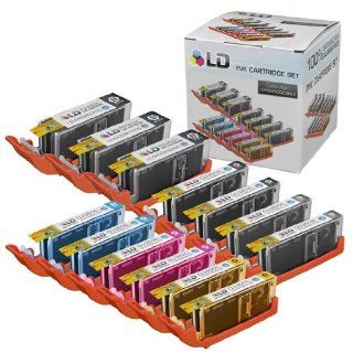 LD  Canon Compatible PGI 250XL & CLI 251XL Set of 13 HY Cartridges 3 Pigment Black (PGI 250XL), 2 Black (CLI 251XL), Cyan (CLI 251XL), Magenta (CLI 251XL), Yellow (CLI 251XL), Gray (CLI 251XL) Electronics