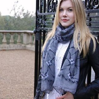 swallows scarf by lisa angel