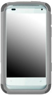 Incipio HT 252 HTC Radar 4G SILICRYLIC Hard Shell Case with Silicone Core   1 Pack   Retail Packaging   Dark Gray/Light Gray Cell Phones & Accessories
