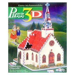 Puzz 3D Country Church 254 Pc. Puzzle Toys & Games