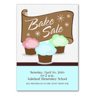 Bake Sale Event Card Business Card Templates