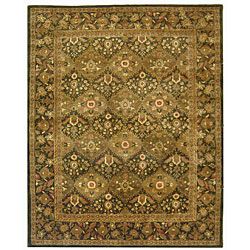 Handmade Tabriz Olive Wool Rug (5 X 8)