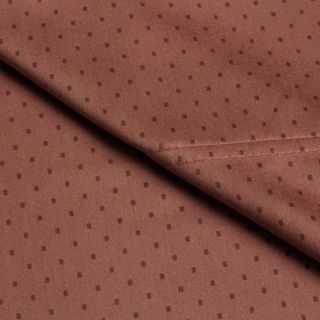 Elite Home Products Carlton Printed Dot Queen size Sateen Sheet Set Red Size Queen