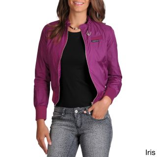Members Only Womens Classic Nylon Bomber Jacket