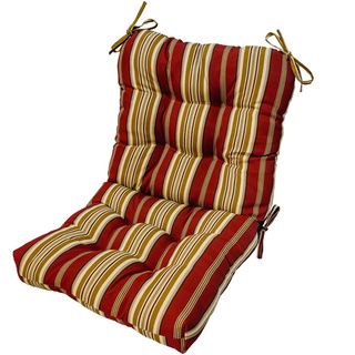 Outdoor Kinnabari Stripe Seat/ Back Combo Cushion