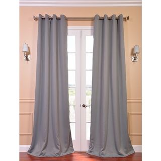 Gray Thermal Blackout 108 inch Polyester Curtain Panel Pair