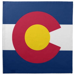 Colorado Flag Logo Printed Napkins