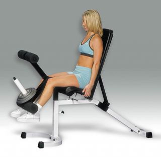 Multipurpose Padded Steel Adjustable Weight Bench With Leg Extension