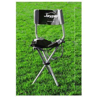 Jaypro Deluxe Coaches Stool With Backrest BLACK/COOL GRAY 30 X15.5 X13 Sports & Outdoors