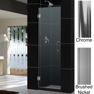 Dreamline Unidoor 27x72 inch Frameless Hinged Shower Door