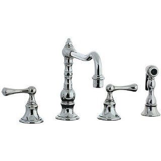 Cifial 268.255.721 4 Hole Widespread Kitchen Faucet W/Side Spray In   Kitchen Sink Faucets  
