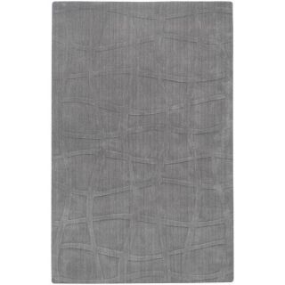 Candice Olson Loomed Carved Grey Abstract Plush Wool Rug (33 X 53)