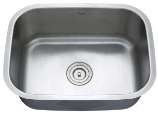 Kraus 23 inch Undermount Single Bowl 16 gauge Stainless Steel Kitchen Sink    