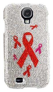 Cell Armor SAMGS4 SNAP FD269 Full Diamond Snap On Case for Samsung Galaxy S4   Retail Packaging   Breast Cancer Ribbon Cell Phones & Accessories