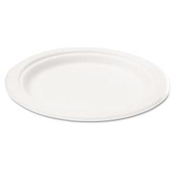 Savannah Supplies Bagasse 10 inch Round White Plates (case Of 125)