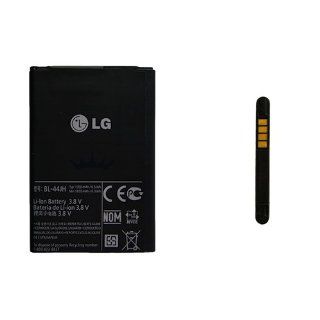 Lg Electronics M&L Mobiles  2X Battery Bl 44Jn Genuine For Lg P970 Optimus Black Cell Phones & Accessories