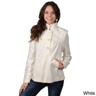 Adi Ci Sono By Adi Juniors Empire Waist Coat White Size S (1  3)