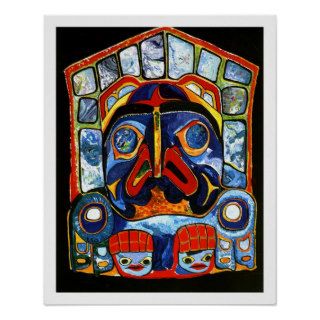 Native American Mask Print