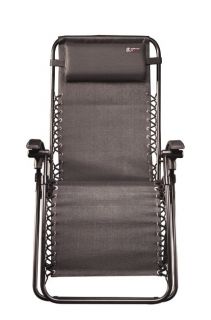 Travelchair Lounge Lizard Black Folding Recliner Chair