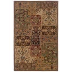 Hand tufted Wool Multi color Panel Rug (8 X 10)